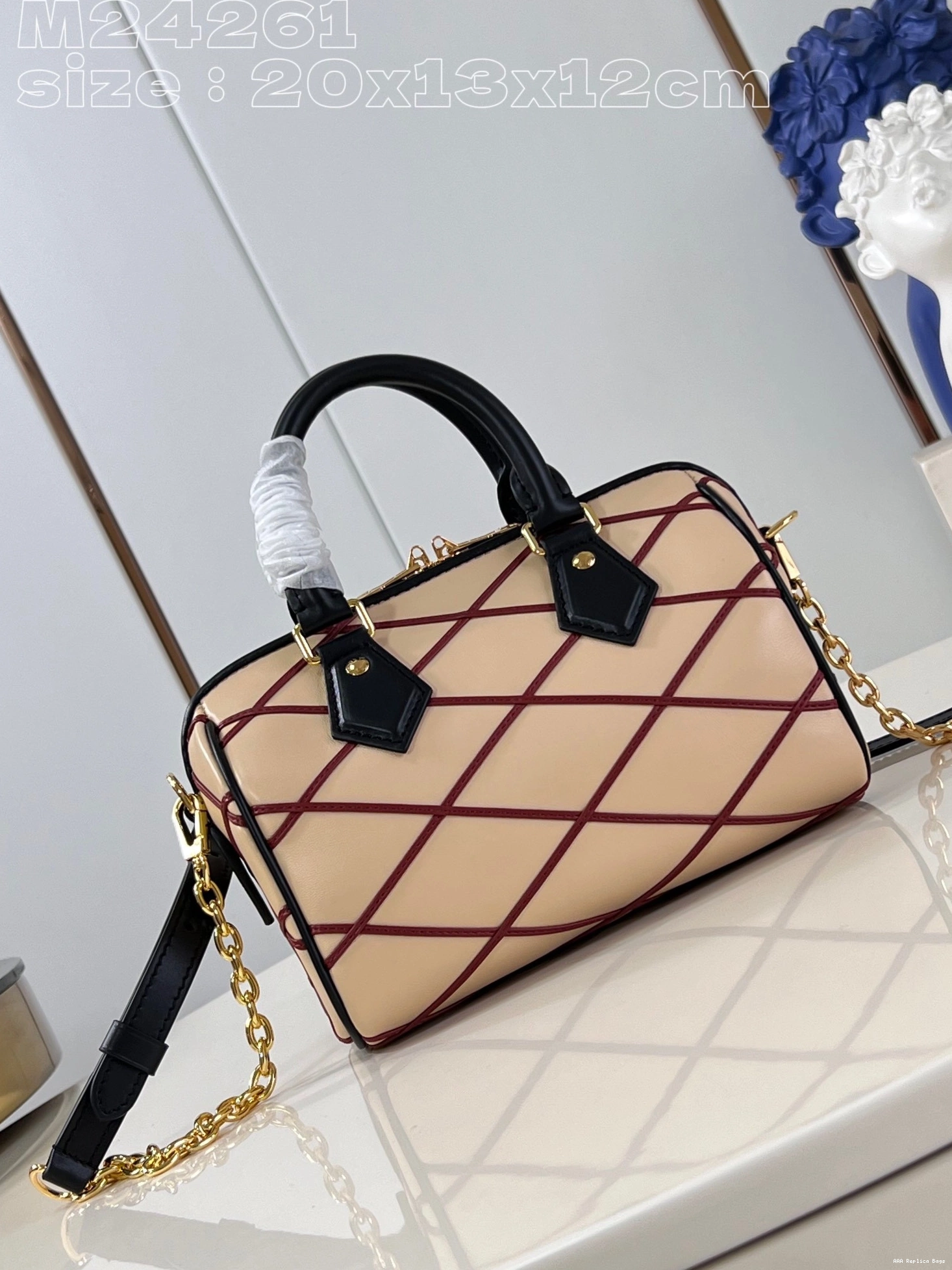 Aaa replica bags VUITTON SPEEDY LOUIS BANDOULIÈRE 20 0824